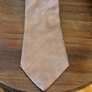 $5!!! Mare de Paris Vintage Brown Embroidered Mandala Tie